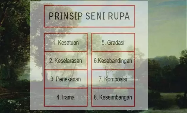 prinsip prinsip seni rupa