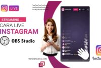 Cara live instagram OBS